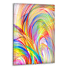 Abstract Fractal Soft Colors Glass Wall Art