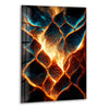 Abstract Fire Glass Wall Art , glass printing Wall art, tempered glass art