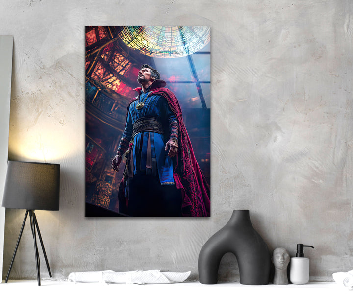 Doctor Strange Art Glass Wall Art picture on glass wall art, photos printed on glass
