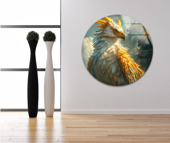 Golden Eagle Glass Wall Art custom glass photo prints, large glass prints