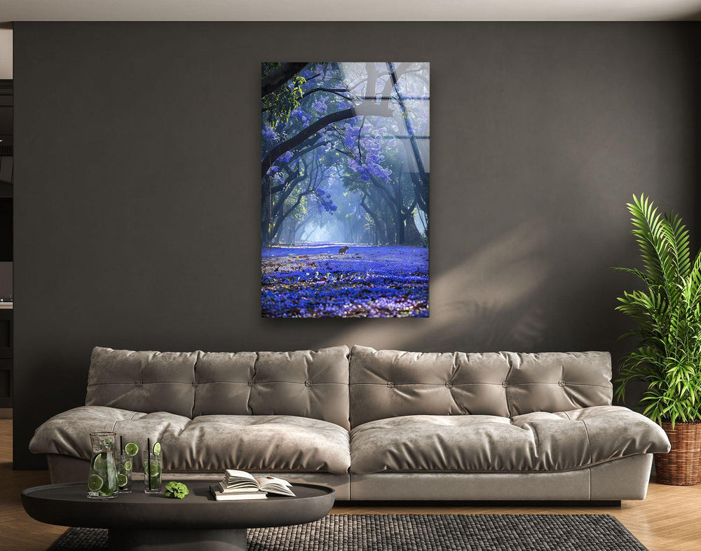 Early Morning Blue Glass Wall Art art glass wall art, glass wall art pictures
