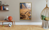 The Ancient Egyptian Pyramids Glass Wall Art, print picture on glass, Tempered Glass Wall Art