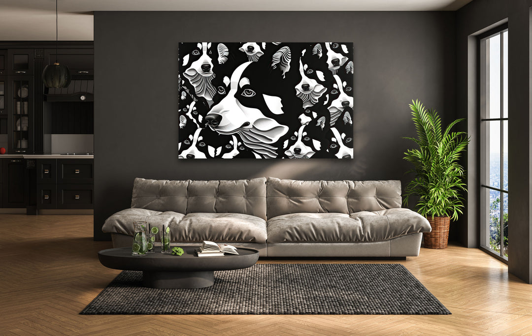 Escher Glass Wall Art print on glass, glass printed photos
