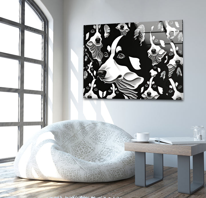 Escher Glass Wall Art print picture on glass, Tempered Glass Wall Art
