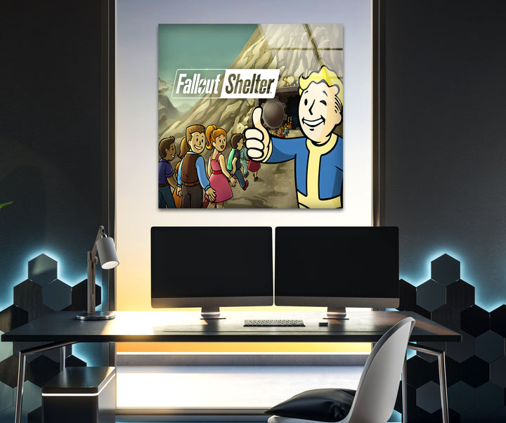 Fallout Glass Wall Art custom glass pictures, glass art prints
