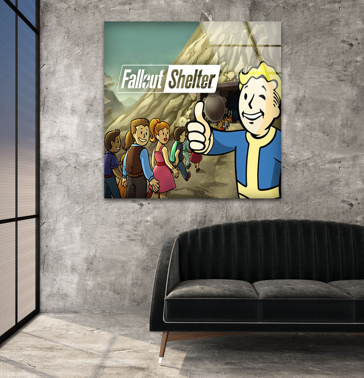 Fallout Glass Wall Art glass image printing, glass prints from photos
