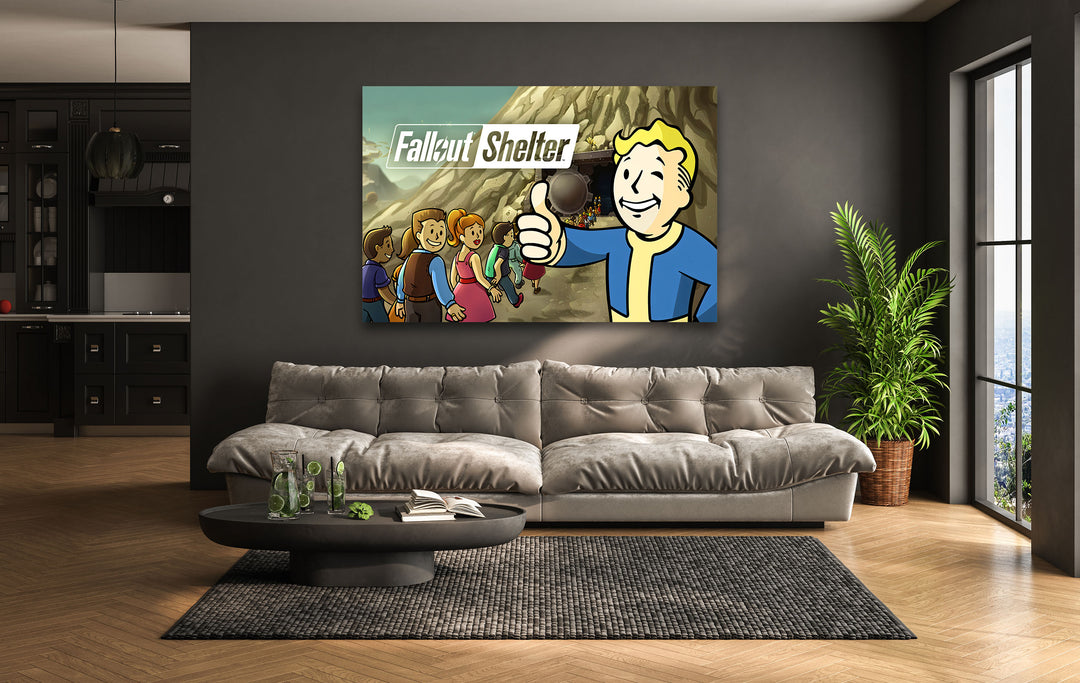 Fallout Glass Wall Art glass wall decor, glass wall art decor
