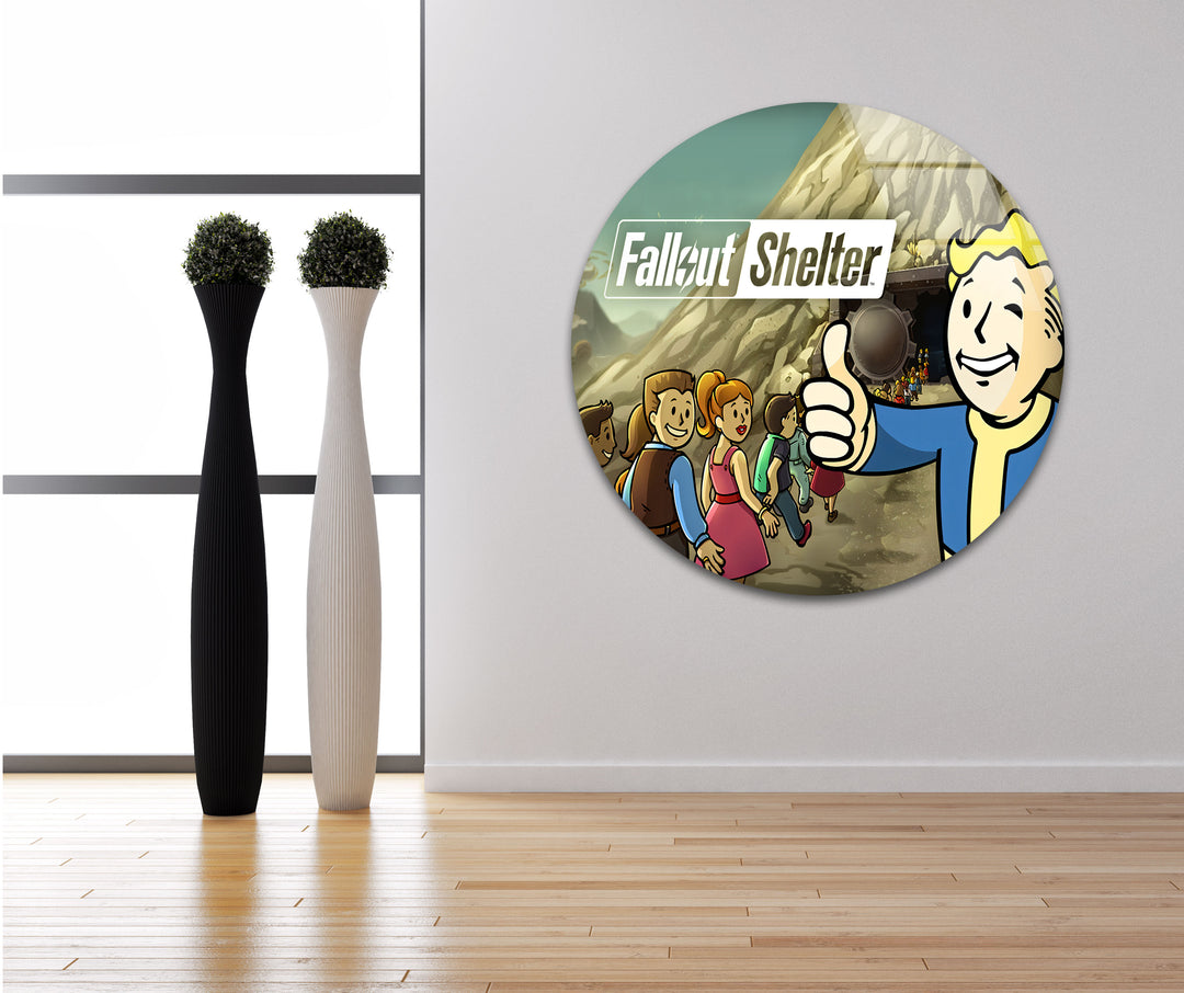 Fallout Glass Wall Art glass photo prints, glass picture prints
