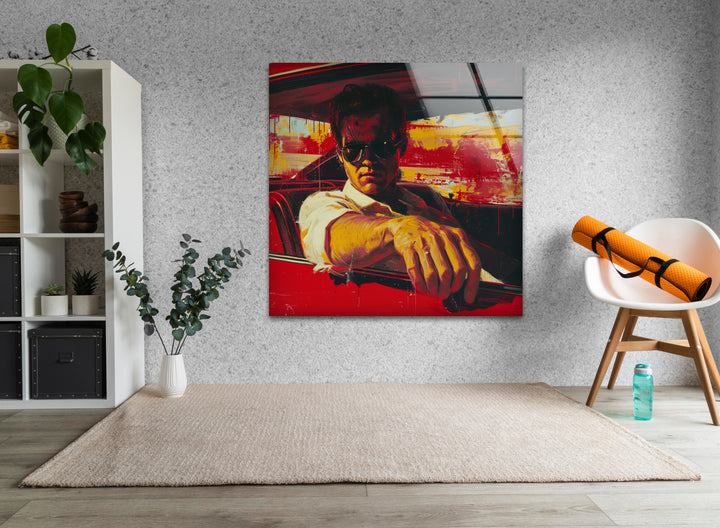 Fight Club Tyler Durden Glass Wall Art