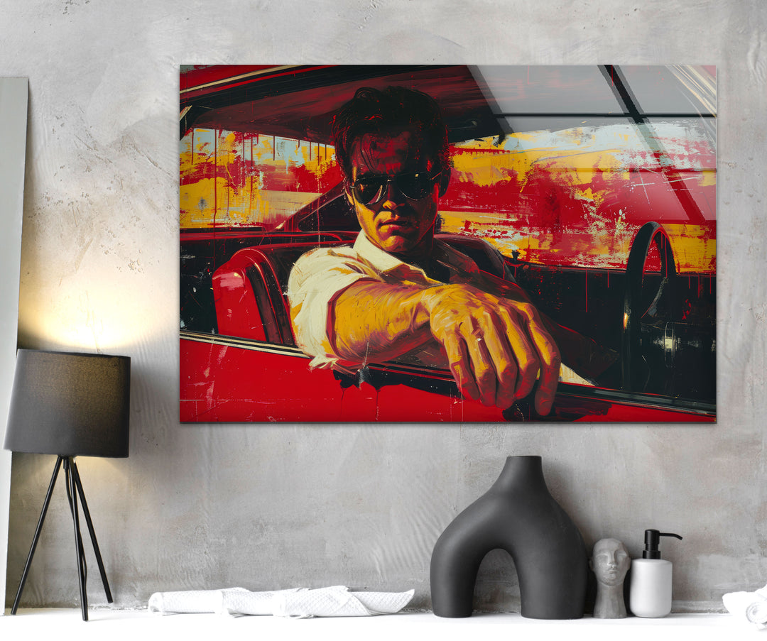 Fight Club Tyler Durden Glass Wall Art