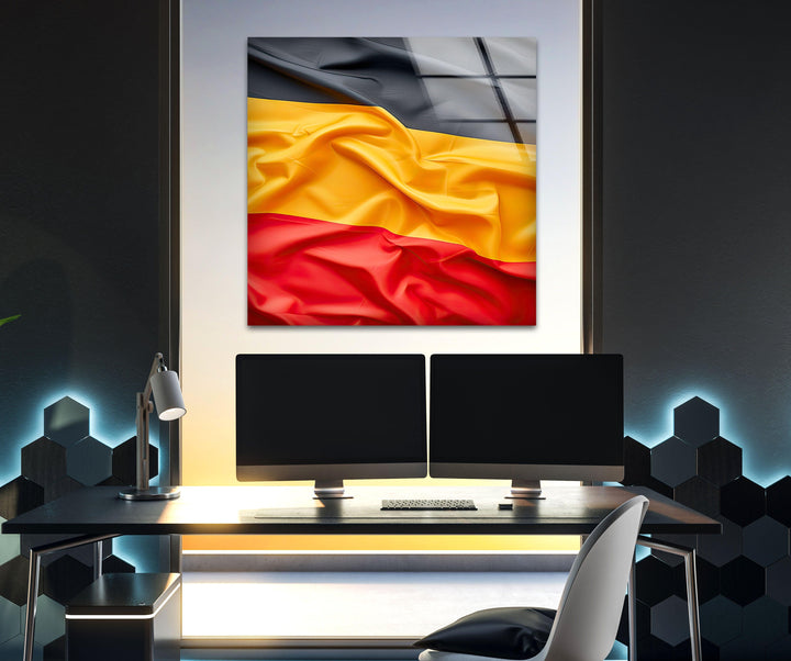 Germany Flag Glass Wall Art glass pictures for Wall, glass prints wall art
