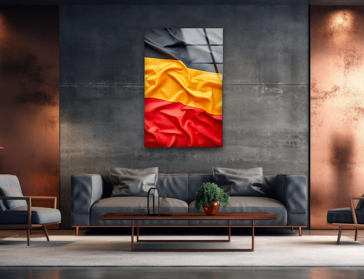 Germany Flag Glass Wall Art photo print on glass, prints on glass wall art
