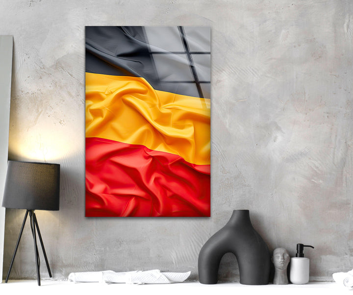 Germany Flag Glass Wall Art large glass photo prints, glass wall photos
