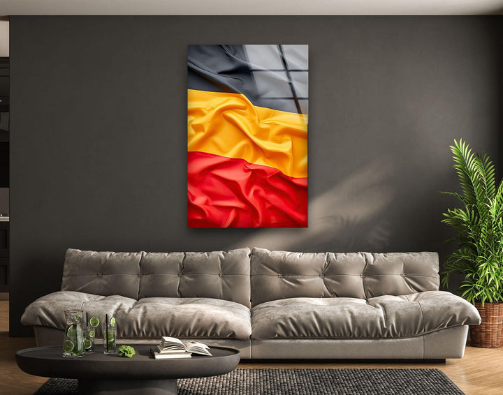 Germany Flag Glass Wall Art Glass Printing Wall Art, Print photos on glass
