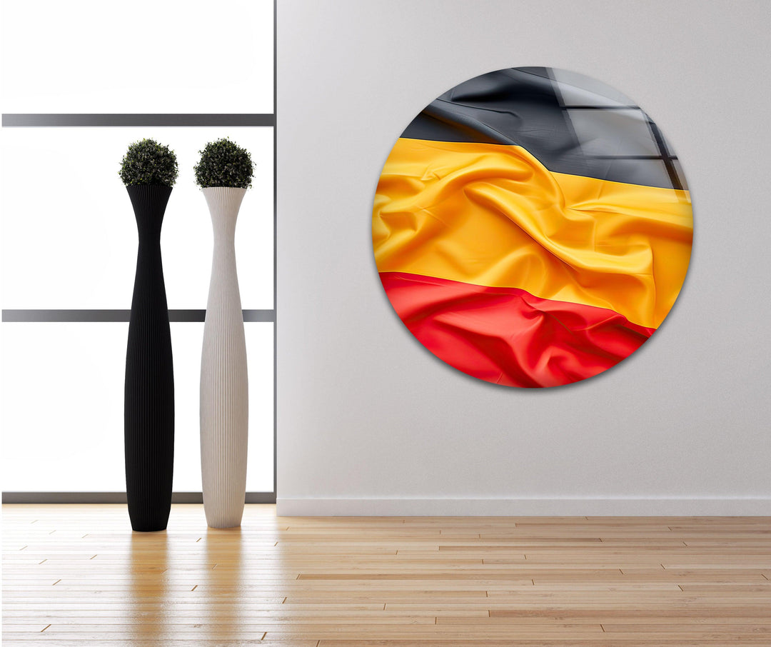 Germany Flag Glass Wall Art print on glass, glass printed photos
