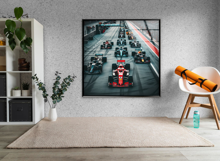 Formula 1 Ferrari Tempered Glass Wall Art - MyPhotoStation