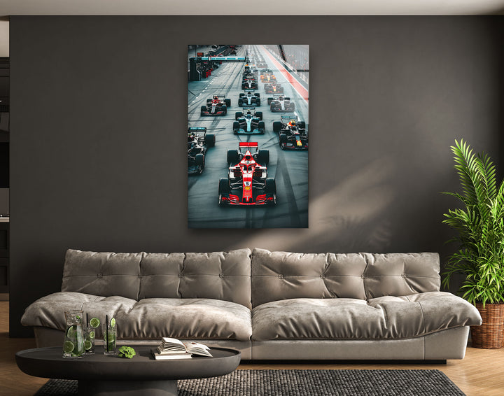 Formula 1 Ferrari Tempered Glass Wall Art - MyPhotoStation