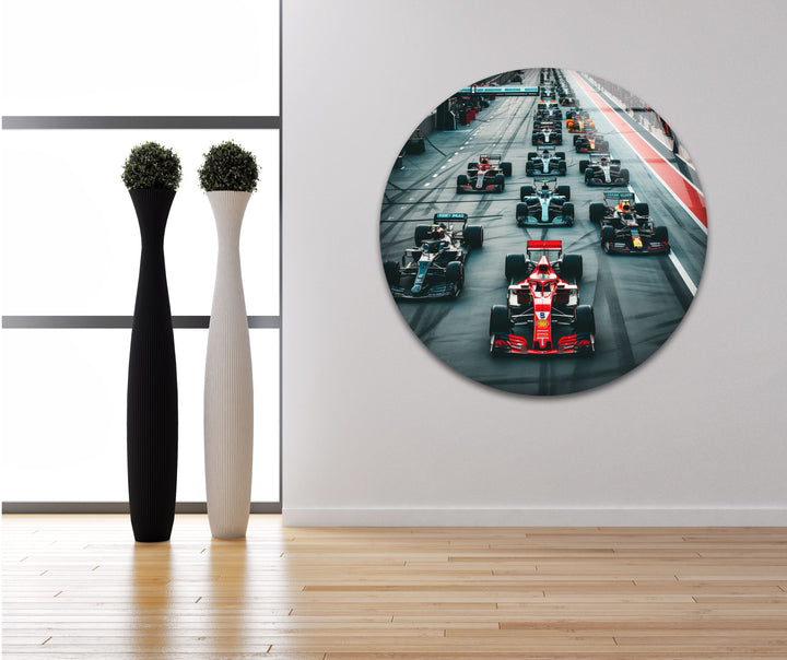 Formula 1 Ferrari Tempered Glass Wall Art - MyPhotoStation