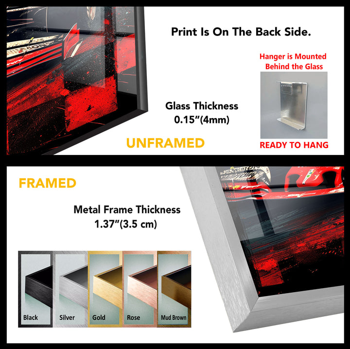 Formula 1 Tempered Glass Wall Art - MyPhotoStation