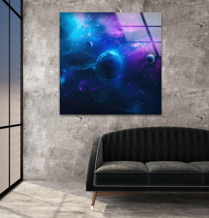 Galaxy Glass Wall Art, Glass Printing Wall Art, Print photos on glass