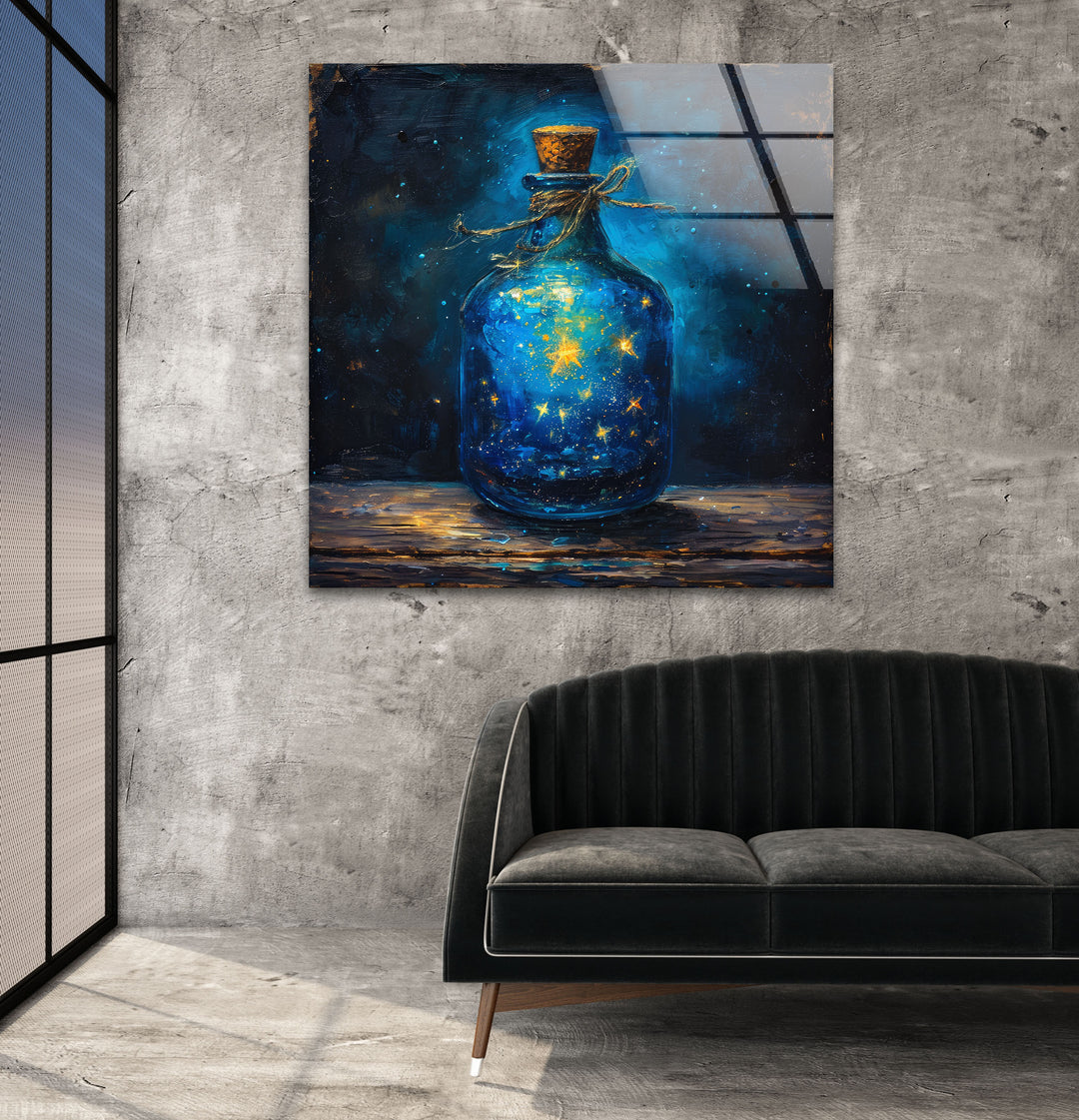 Galaxy Bottle Tempered Glass Wall Art - MyPhotoStation