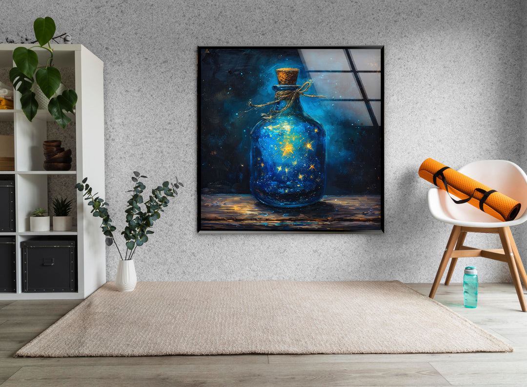 Galaxy Bottle Tempered Glass Wall Art - MyPhotoStation