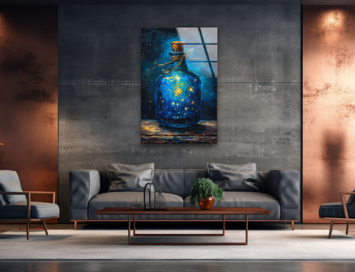 Galaxy Bottle Tempered Glass Wall Art - MyPhotoStation