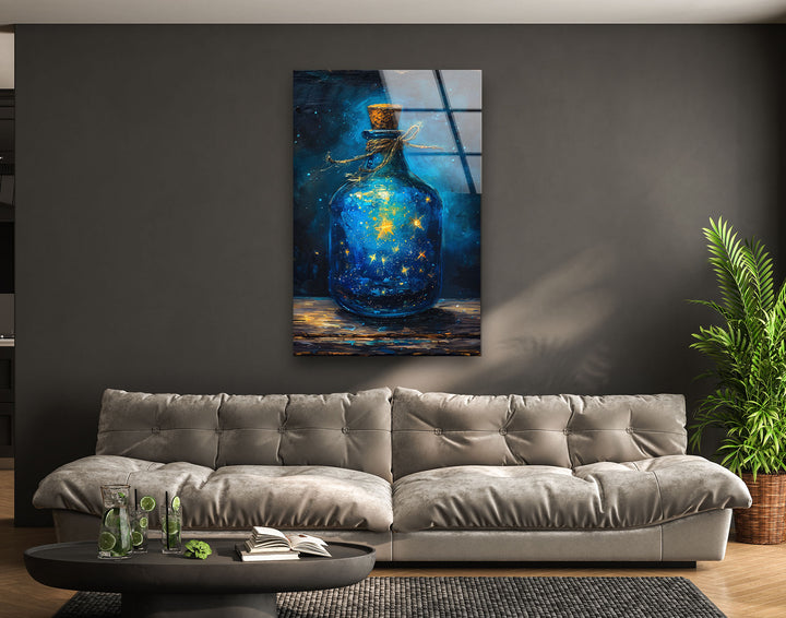 Galaxy Bottle Tempered Glass Wall Art - MyPhotoStation