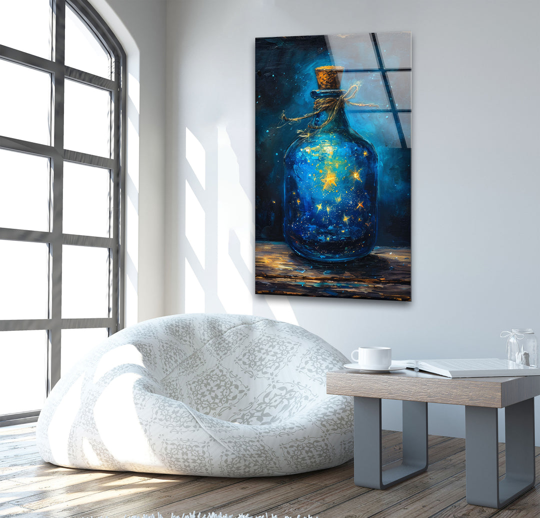 Galaxy Bottle Tempered Glass Wall Art - MyPhotoStation