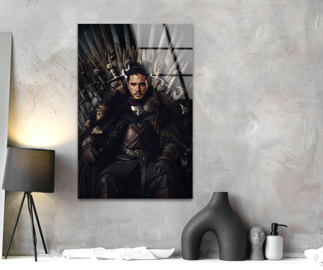 Jon Snow Game of Thrones Glass Wall Art art glass wall art, glass wall art pictures
