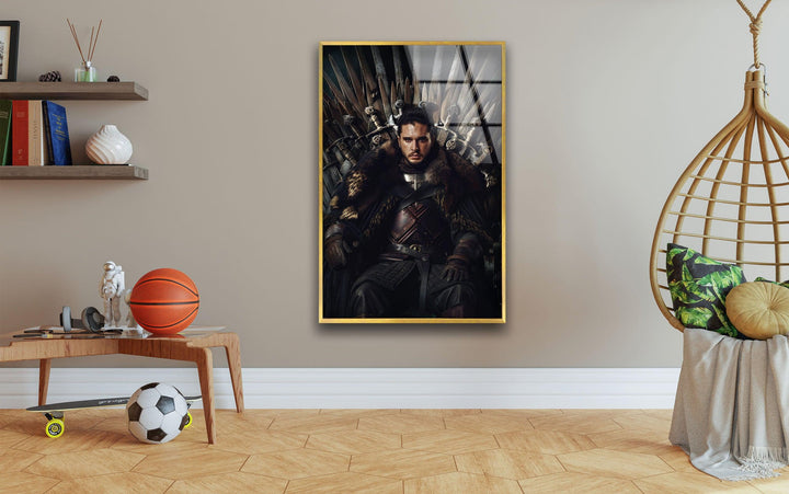 Jon Snow Game of Thrones Glass Wall Art Glass Printing Wall Art, Print photos on glass
