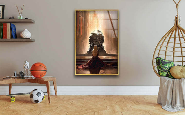 Daenerys Targaryen GOT Glass Wall Art glass photo prints, glass picture prints
