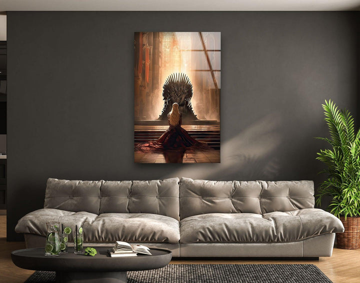 Daenerys Targaryen GOT Glass Wall Art Glass Printing Wall Art, Print photos on glass
