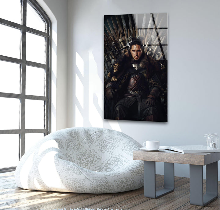 Jon Snow Game of Thrones Glass Wall Art glass image printing, glass prints from photos
