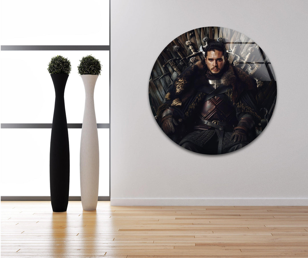 Jon Snow Game of Thrones Glass Wall Art glass pictures for Wall, glass prints wall art
