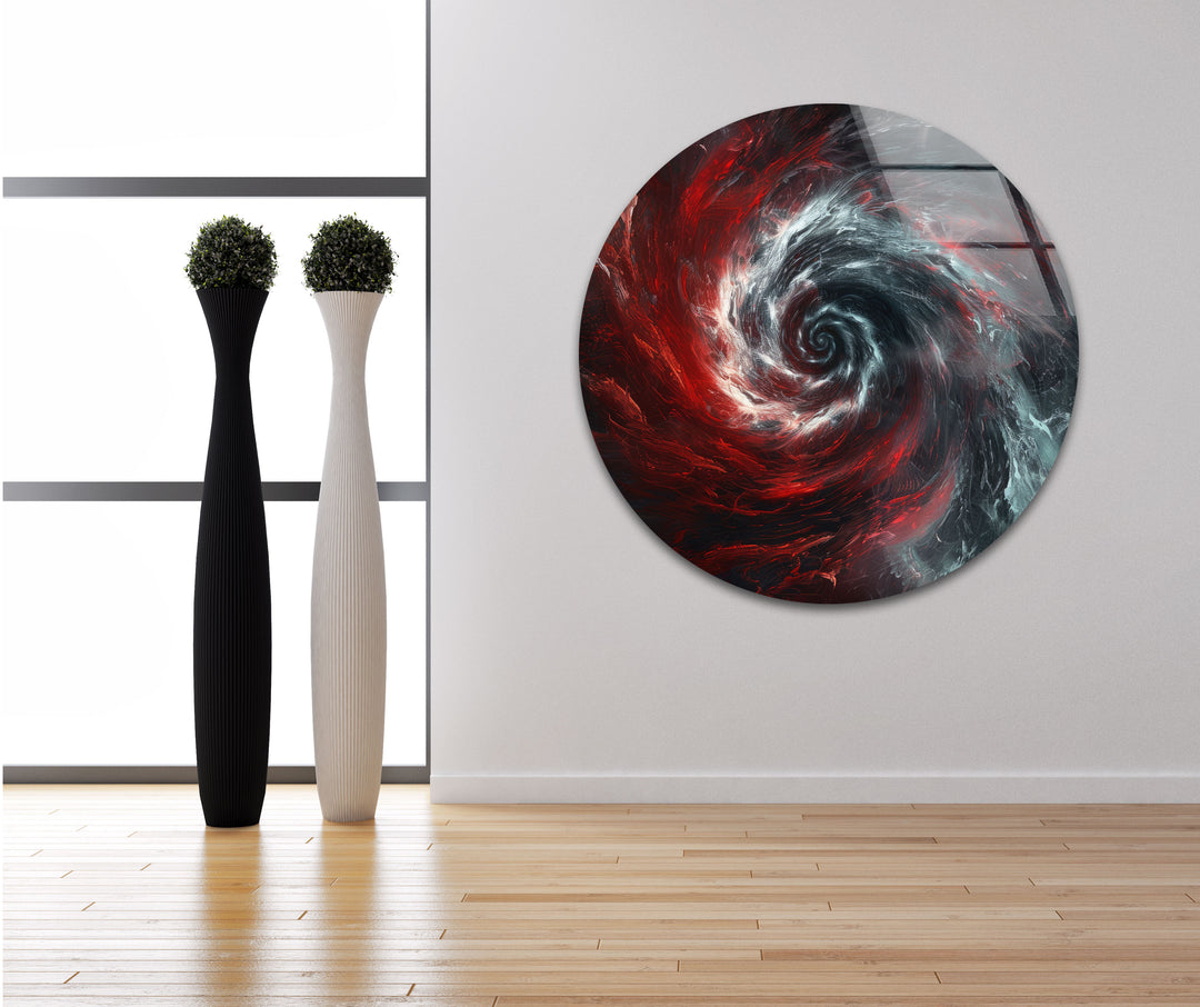 Black Hole Vortex Glass Printing Wall Arts