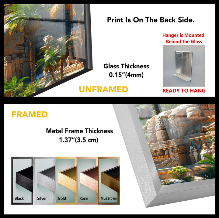 Giant Sphin Tempered Glass Wall Art - MyPhotoStation