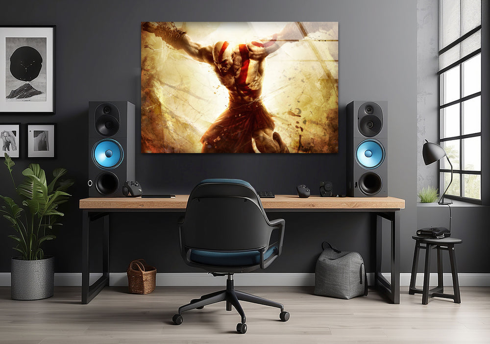 God Of War Ascension Tempered Glass Wall Art