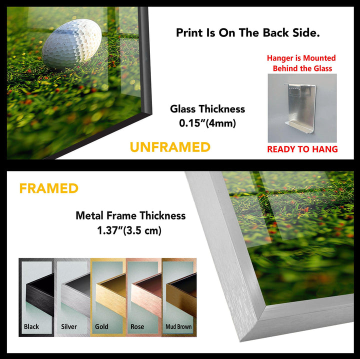 Golf Court and Balls Wall Art