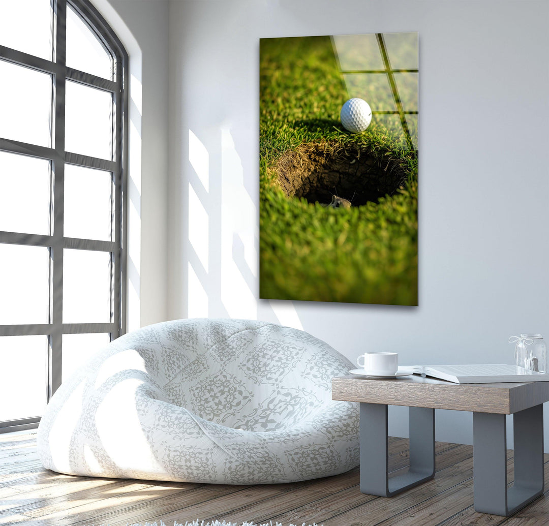 Golf Hole Wall Art Wall Art custom glass pictures, glass art prints
