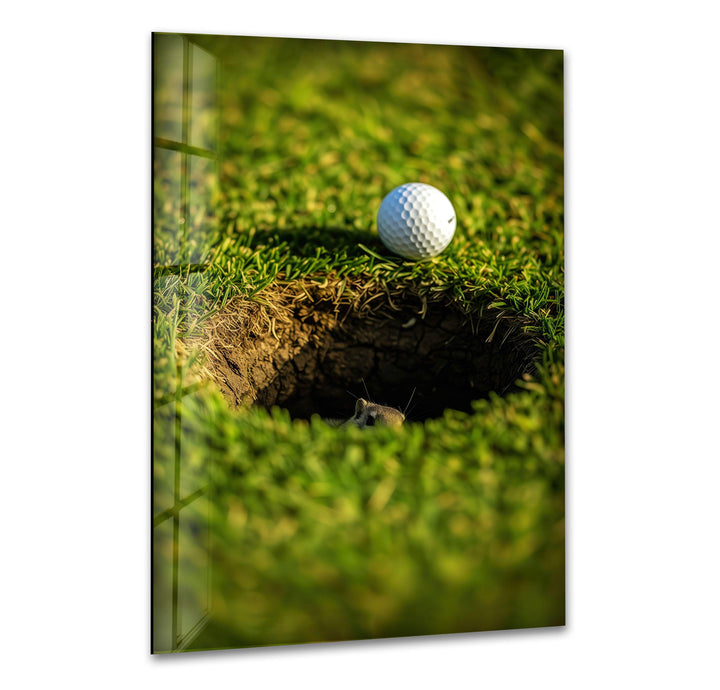 Golf Hole Wall Art Wall Art print picture on glass, Tempered Glass Wall Art
