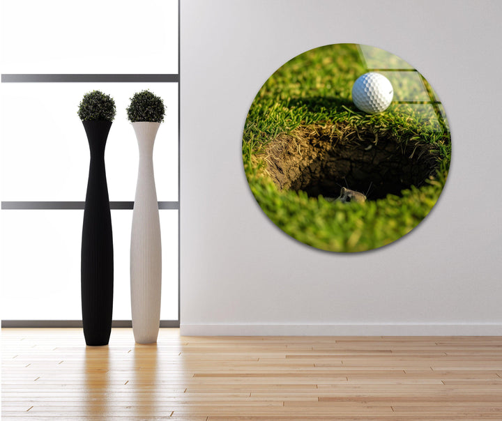 Golf Hole Wall Art Wall Art photo print on glass, prints on glass wall art
