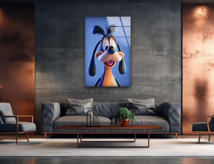 Sweet Goofy Glass Wall Art print on glass, glass printed photos
