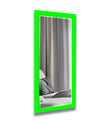 Abstract Tempered Glass Wall Mirror