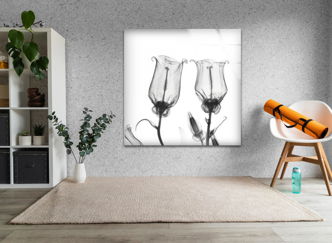 Albert Koetsier Canterbury Bells Glass Wall Art, custom glass photo prints, large glass prints