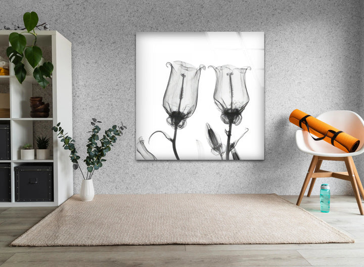 Albert Koetsier Canterbury Bells Glass Wall Art, custom glass photo prints, large glass prints