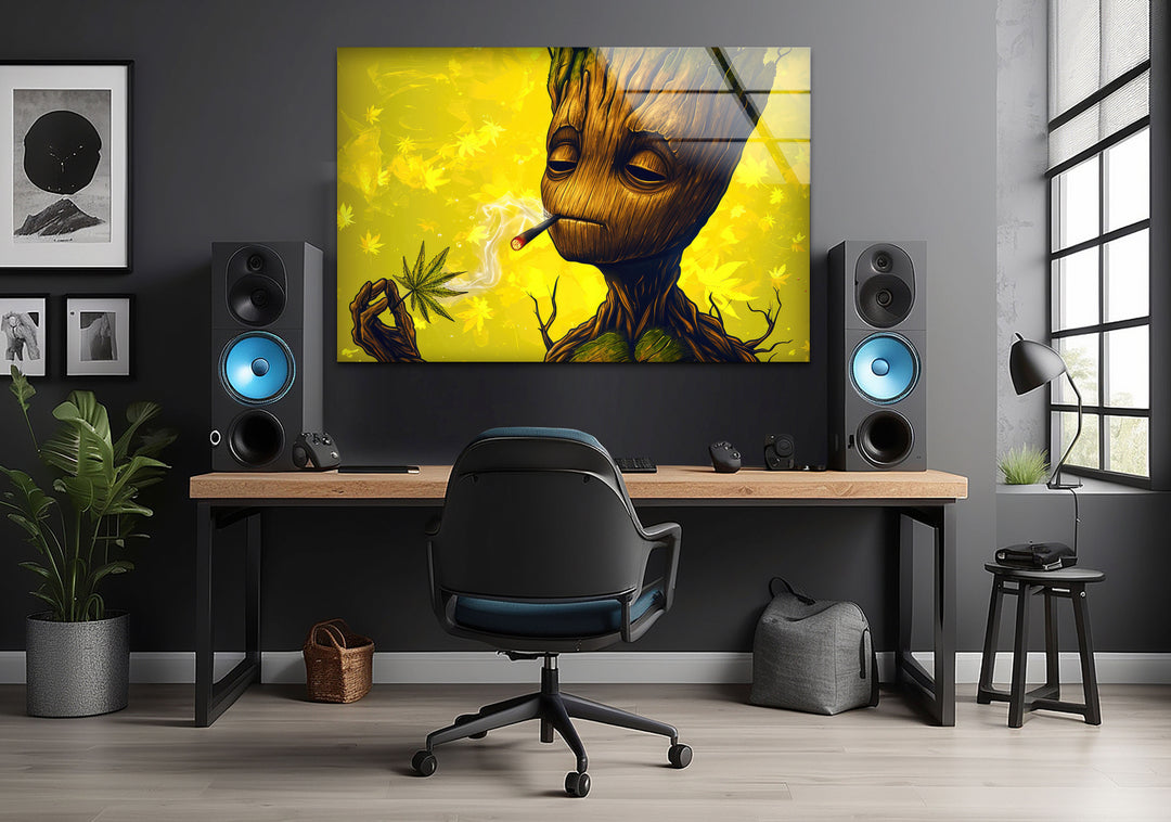 Groot Glass Wall Artwork | Custom Wall Decor