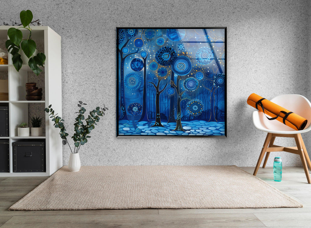 Gustav Klimt and Yaitoi Kusa Tempered Glass Wall Art - MyPhotoStation