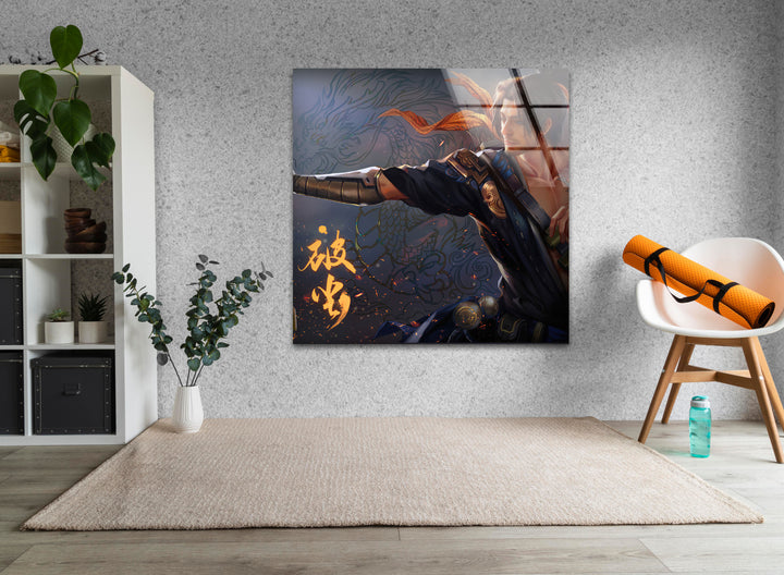 Hanzo Overwatch Art Glass Wall Art