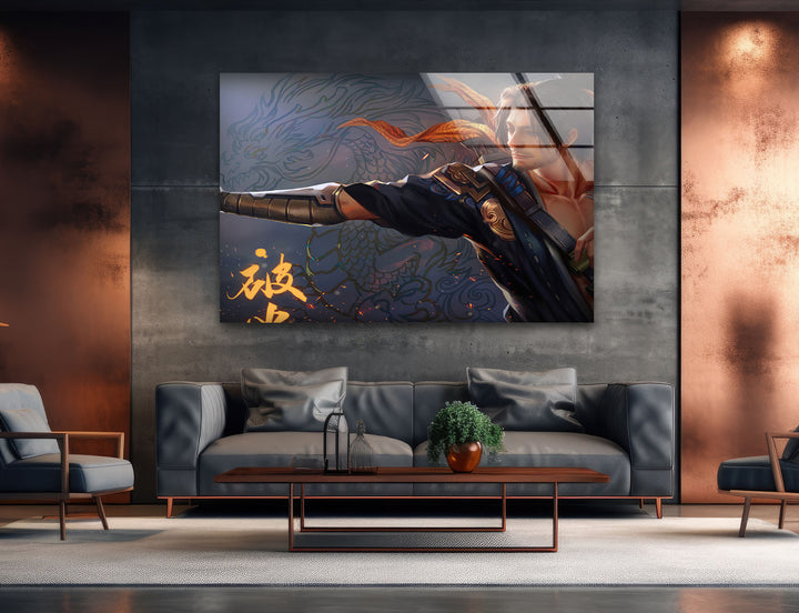 Hanzo Overwatch Art Glass Wall Art